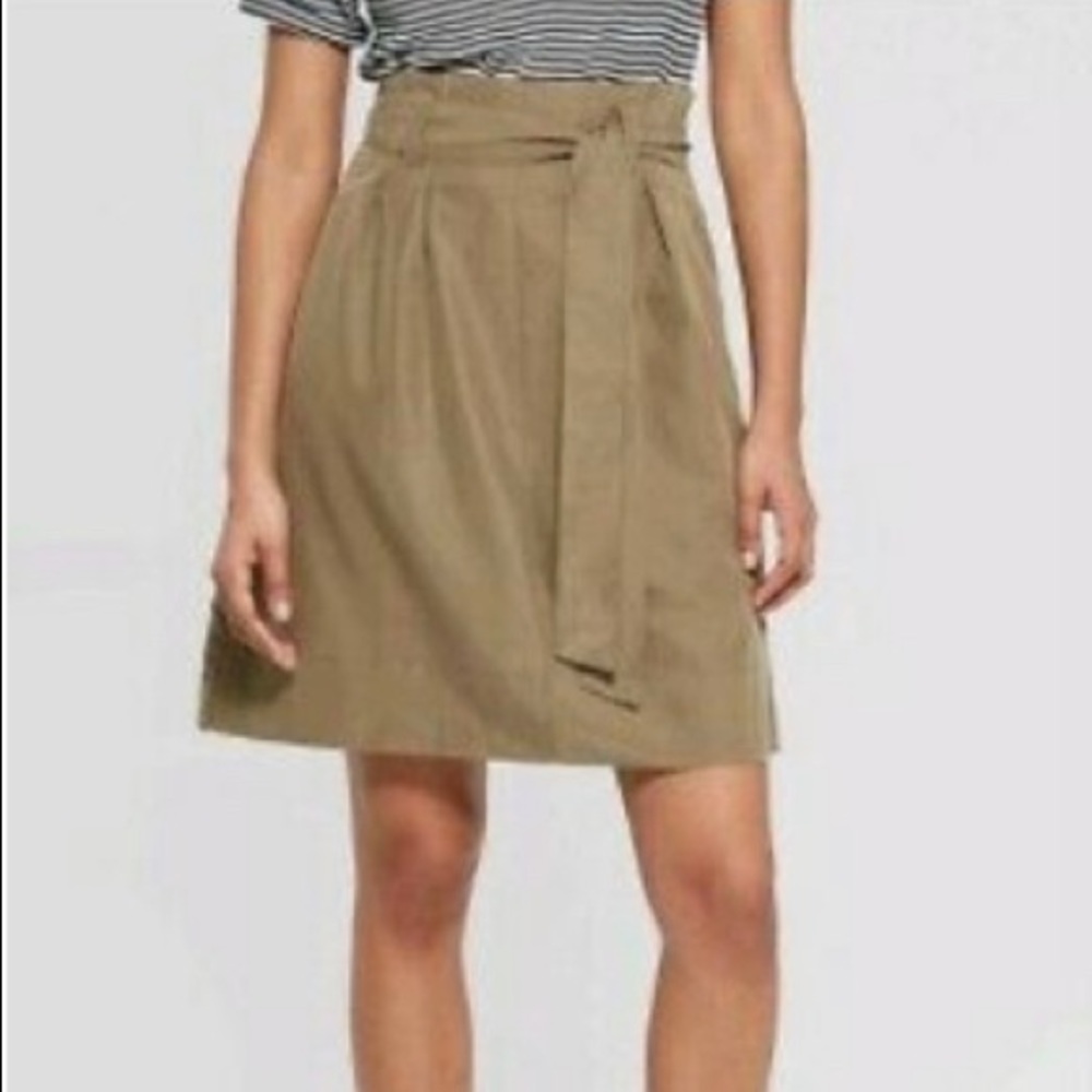 A New Day Paper Bag Mini Skirt
